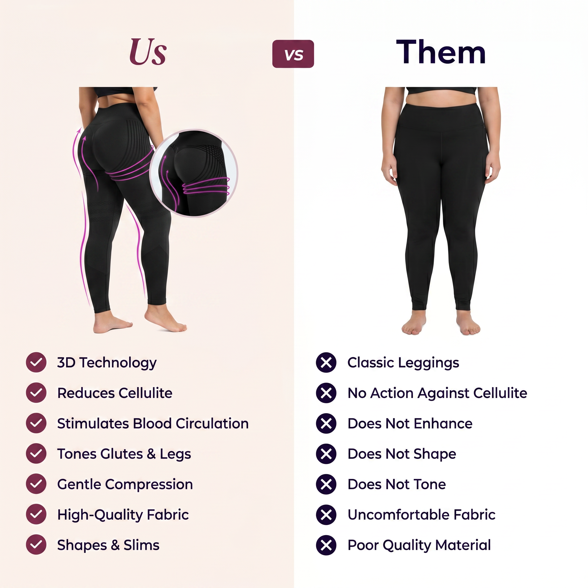 3D Anti-Cellulite Leggings – Lift & Smooth